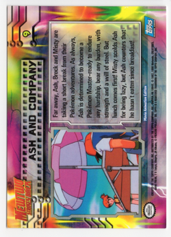 Ash and Company 9 Mewtwo Strikes Back Topps Movie Animation Edition Pokemon Card - Image 2