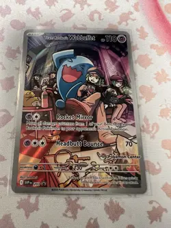 Pokemon Center Promo Destined Rivals Team Rockets Wobbuffet NM - Image 1