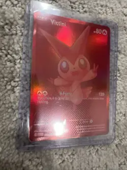 Red Victini 171/086 Black Bolt Pokemon Card Rare Pack Fresh Near Mint - Image 4