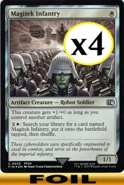 4x - Magitek Infantry - FOIL - x4 (playset) - Final Fantasy - UC NM MTG - Image 1