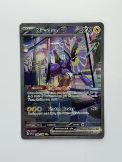 Miraidon ex 244/198 Sv01: Scarlet & Violet Base Set Holo Pokemon Rare Full Art - Image 1