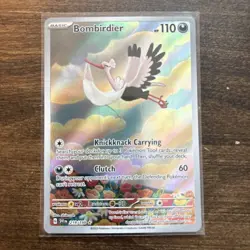 Pokemon TCG Scarlet and Violet Bombirdier 219/198 Full Art Illustration Rare NM - Image 1