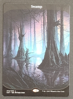 MTG - 1x Swamp (214) Full Art - Unstable - NM - Magic The Gathering - Black 2017 - Image 1