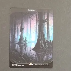MTG - 1x Swamp (214) Full Art - Unstable - NM - Magic The Gathering - Black 2017 - Image 2