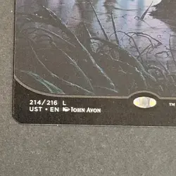 MTG - 1x Swamp (214) Full Art - Unstable - NM - Magic The Gathering - Black 2017 - Image 3