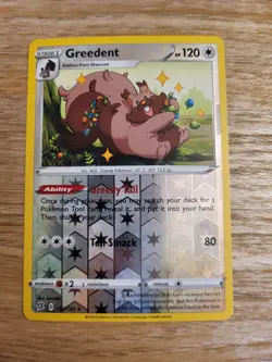 Pokemon Rebel Clash Greedent 152/192 Reverse Holo NM - Image 1