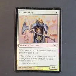 MTG - 1x Leonin Elder - Mirrodin - LP - Foil - White - Magic The Gathering 2003 - Image 2