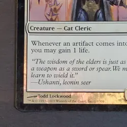 MTG - 1x Leonin Elder - Mirrodin - LP - Foil - White - Magic The Gathering 2003 - Image 3