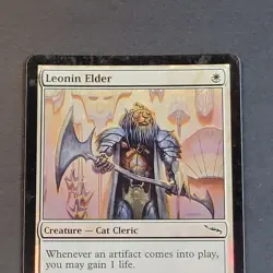 MTG - 1x Leonin Elder - Mirrodin - LP - Foil - White - Magic The Gathering 2003 - Image 5