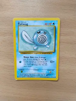 Pokemon Card: Poliwag 59/102 - Base Set - Common (LP) - Image 1