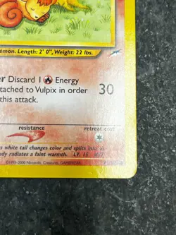 Vulpix 91/105 - Neo Destiny Vintage Pokemon TCG Card LP - Image 3