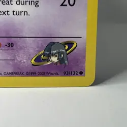 Sabrina's Gastly Gym Heroes 93/132 Common Non Holo 1999 NM+ Pokemon TCG Card - Image 5