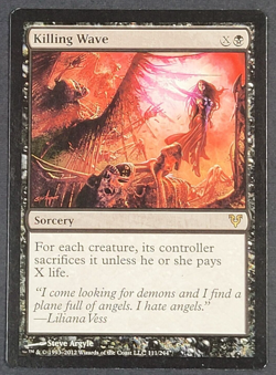 MTG - 1x Killing Wave - Avacyn Restored - NM - Rare - Black Magic The Gathering - Image 1