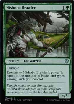 174/281 NISHOBA BRAWLER UNCOMMON DOMINARIA UNITED MTG CARD - Image 1