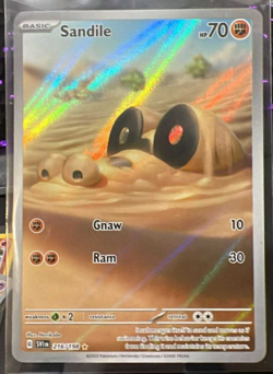 Sandile 216/198 Pokemon Card Sv01: Scarlet & Violet Base Set Holo - Image 1