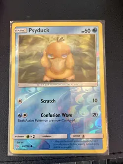 Pokemon TCG Psyduck Reverse Holo Card 40/236 Sm-Cosmic Eclipse - Image 1