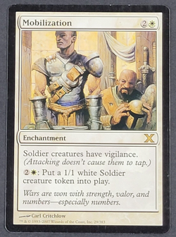 MTG - 1x Mobilization - Tenth (X) Edition - LP - Magic the Gathering Rare White - Image 1