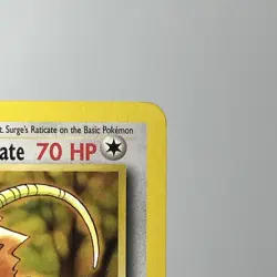 Lt. Surge's Raticate Gym Heros 51/132 Uncommon Non Holo 1999 NM Pokemon TCG Card - Image 3