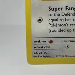 Lt. Surge's Raticate Gym Heros 51/132 Uncommon Non Holo 1999 NM Pokemon TCG Card - Image 5