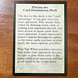 MTG {Card Domination Strategy Card Version 2} - Portal Card # T4 - Image 3