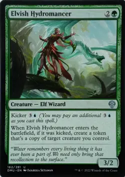 162/281 ELVISH HYDROMANCER UNCOMMON DOMINARIA UNITED MTG CARD - Image 1