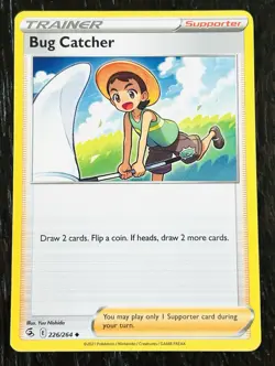 Bug Catcher Pokemon Fusion Strike TCG Trainer Card 226/264 - Image 1