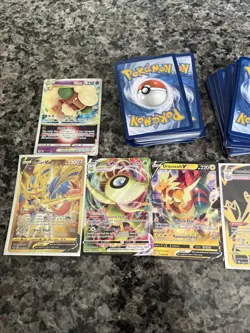 Huge Pokemon Card Lot Includes The Shown Cards Plus A Bunch Of Mystery Cards!!!￼ - Image 2