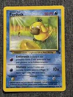Pokemon Trading Card Game TCG Fossil Italian Psyduck 53/62 - Image 1