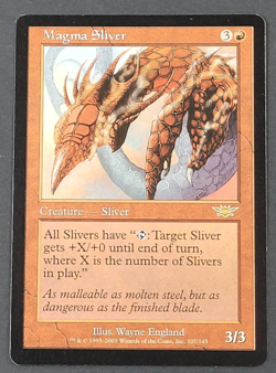 MTG - 1x Magma Sliver - Legions - NM - Vintage Rare - Magic the Gathering #107 - Image 1