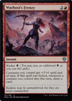 151/281 WARHOST'S FRENZY UNCOMMON DOMINARIA UNITED MTG CARD - Image 1