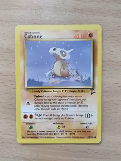 Pokemon Card: Cubone 70/130 - Base Set 2 - Common (Near Mint) - Image 1