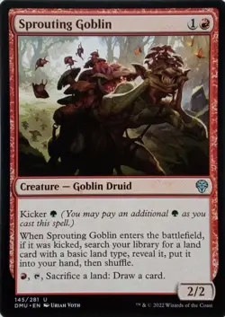 145/281 SPROUTING GOBLIN UNCOMMON DOMINARIA UNITED MTG CARD - Image 1