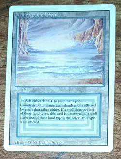 Magic The Gathering * MTG * Underground Sea * Dual Land * Revised 3rd - Image 1