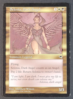 MTG - 1x Selenia Dark Angel - Tempest - Played MP - Vintage Magic The Gathering - Image 1