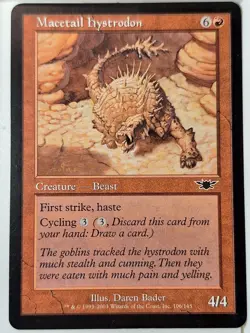 Macetail Hystrodon - Legions - Magic the Gathering MTG Nice! - Image 1
