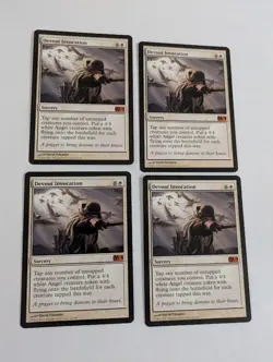 4 Devout Invocation M14 MTG NM Free shipping with tracking - Image 1