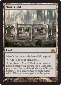 Maze's End - Light Play MTG Dragon's Maze - Image 1
