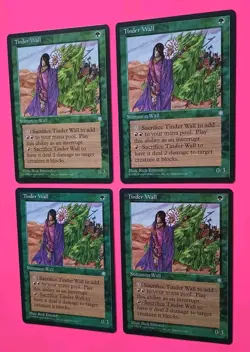 Magic the Gathering MTG Ice Age TINDER WALL X 4 LP/EX C 1995 Nice! - Image 2