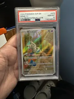 Pokemon Center ETB Black Star Promo 075 Mimikyu PSA 10 Gem Mint - Image 1