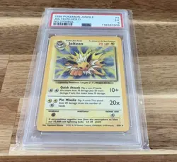 1999 Pokemon Jungle - JOLTEON HOLO #4 - NO SYMBOL - PSA 5 - Image 2