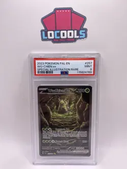 2023 POKEMON PAL EN-PALDEA EV #257 WO-CHIEN EX SPECIAL ILLUSTRATION RARE PSA 9 - Image 1