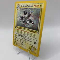 POKEMON TCG LT. SURGE'S MAGNETON 8/132 ☆ HOLO RARE 1ST EDITION GYM HEROES - Image 2