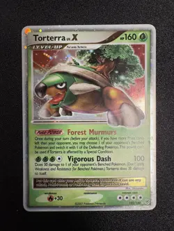 Torterra Lv X 122/130 Pokemon TCG Diamond And Pearl Holo Heavily Played/Damaged - Image 1