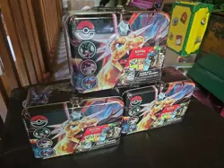 3 Pokemon TCG - Charizard Collectors Chest Lunchbox Tin BRAND NEW / SEALED - Image 1