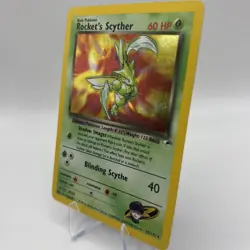 ROCKET'S SCYTHER 2000 POKEMON GYM HEROES RARE HOLO 13/132 LP - Image 2