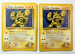 Pokemon Cards - Lt Surge's Electabuzz x2 - 27/132 Gym Heroes - Rare - WotC TCG - Image 1
