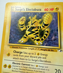 Pokemon Cards - Lt Surge's Electabuzz x2 - 27/132 Gym Heroes - Rare - WotC TCG - Image 4