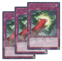 Yugioh Super Rush Recklessly x 3 - 1st Edition Rare NM - Plus Free Holo - Image 1