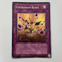 Yugioh Chthonian Blast EEN-EN050 Ultimate Rare LP - Image 1