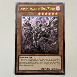 Yugioh - Latinum, Exarch of Dark World - PHSW-EN085 Ultimate Rare LP/VLP - Image 1